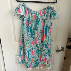 Lilly Pulitzer off the shoulder dress Sz XL